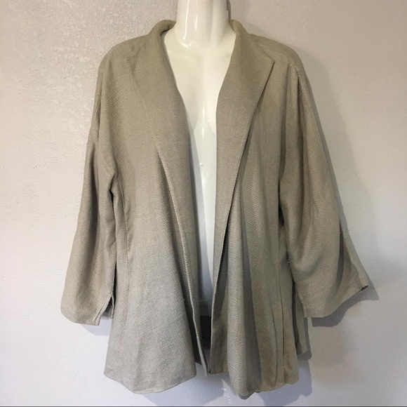 SOLD EILEEN FISHER | LINEN / COTTON BLAZER - Picture 2 of 7